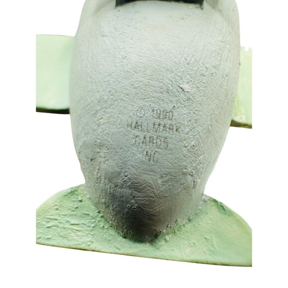 Hallmark Keepsake 1991 Easter Bunny In Airplane Hand-Painted Ornament Vintage - Picture 7 of 9